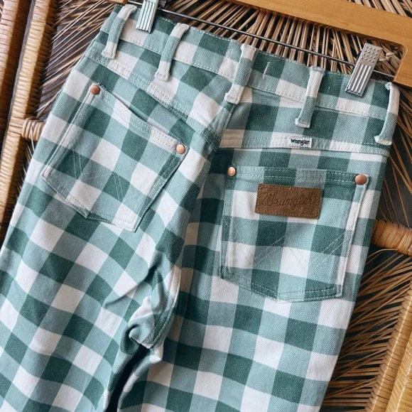 Wrangler Wrock Gingham Flare Pant SZ: 25W NWOT - Picture 12 of 12